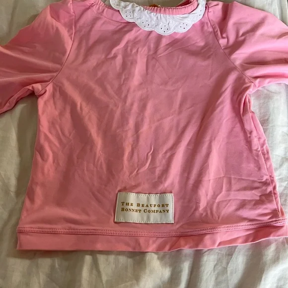 The Beaufort Bonnet Company Pink Shirt with White Lace - Picture 3 of 3